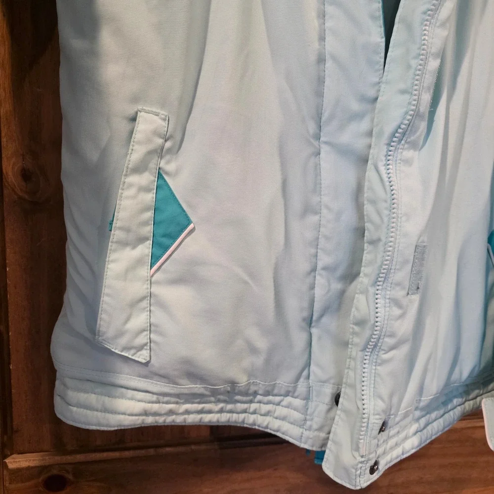 Columbia Winter Jacket Kids Size 18/20 Blue Excellent‎ Fleece Lined Snow Coat